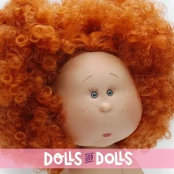 Poupée Nines d'Onil 30 cm - Mia aux cheveux roux bouclés avec des nattes - Sans vêtements