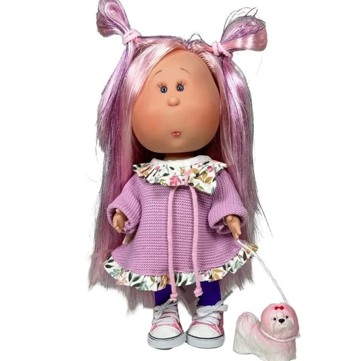 Poupée Nines d'Onil 30 cm - Mia Rose avec mascotte