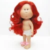 Poupée Nines d'Onil 30 cm - Mia aux cheveux roux ondulés - Sans vêtements