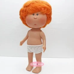 Poupée Nines d'Onil 30 cm - Mio aux cheveux roux ondulés - Sans vêtements