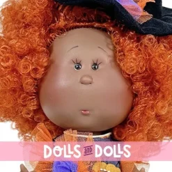 Poupée Nines d'Onil 30 cm - Mia Halloween en robe citrouille