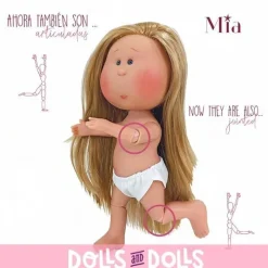 Poupée Nines d'Onil 30 cm - Mia ARTICULÉE - rousse en tenue d'hiver