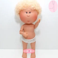 Poupée Nines d'Onil 30 cm - Mio ARTICULÉE - Mio blonde avec des cheveux bouclés - Sans vêtements