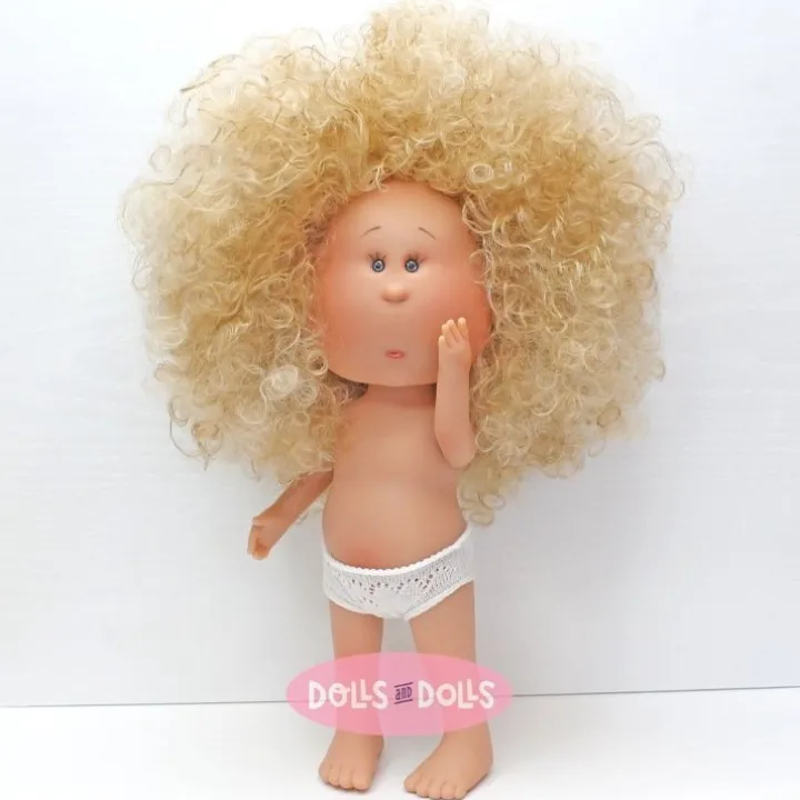 Poupée Nines d'Onil 30 cm - Mia aux cheveux blonds bouclés - Sans vêtements