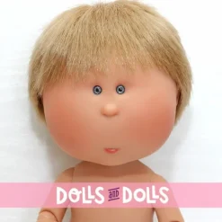 Poupée Nines d'Onil 30 cm - Mio ARTICULÉE - Mio blonde aux cheveux raides - Sans vêtements