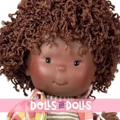 Poupée Nines d'Onil 30 cm - Pippo ARTICULÉE avec une tenue décontractée et une mascotte