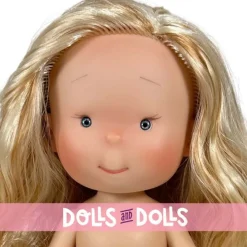 Poupée Nines d'Onil 30 cm - Pippa avec des cheveux blonds raides et des yeux gris - Sans vêtements
