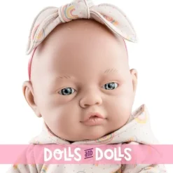 Poupée Paola Reina 45 cm - Bebita avec une tenue arc-en-ciel