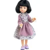 Poupée Paola Reina 32 cm - Las Amigas Articulée - Carina dans une robe violette à fleurs