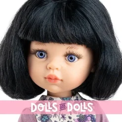 Poupée Paola Reina 32 cm - Las Amigas Articulée - Carina dans une robe violette à fleurs