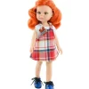 Poupée Paola Reina 32 cm - Las Amigas Funky - Fina en chasuble à carreaux rouges