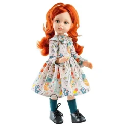 Poupée Paola Reina 32 cm - Las Amigas Articulée - Cristi avec robe à fleurs
