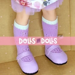 Poupée Paola Reina 32 cm - Las Amigas - Sofia en robe à fleurs, veste violette et béret