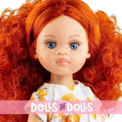 Poupée Paola Reina 32 cm - Las Amigas - Virgi en robe à fleurs orange