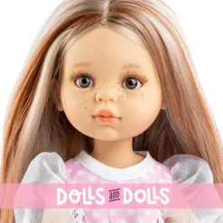 Poupée Paola Reina 32 cm - Las Amigas Articulée - Miriam en robe à pois roses