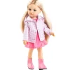Poupée Paola Reina 32 cm - Las Amigas - Rosa avec robe rose et veste à carreaux