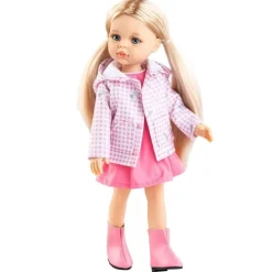 Poupée Paola Reina 32 cm - Las Amigas - Rosa avec robe rose et veste à carreaux