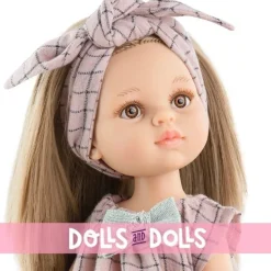 Poupée Paola Reina 32 cm - Las Amigas - Pili avec ensemble de carrés roses