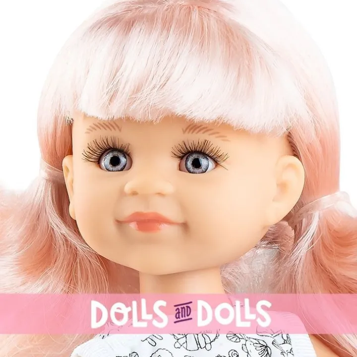 Poupée Paola Reina 32 cm - Las Amigas - Cleo dans une robe à imprimé poupée