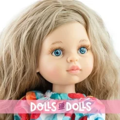 Poupée Paola Reina 32 cm - Las Amigas - Carla avec une robe de fruits et de fleurs