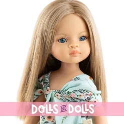Poupée Paola Reina 32 cm - Las Amigas - Roxana en robe bleue à fleurs