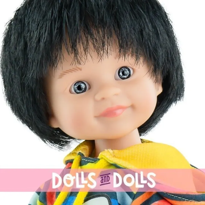 Poupée Paola Reina 32 cm - Las Amigas - Unai avec un sweatshirt à fusée