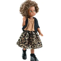 Poupée Paola Reina 32 cm - Las Amigas Articulée - Nora en tenue "Animal Print"