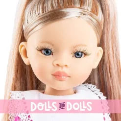 Poupée Paola Reina 32 cm - Las Amigas - Cassandra en robe à carreaux rose