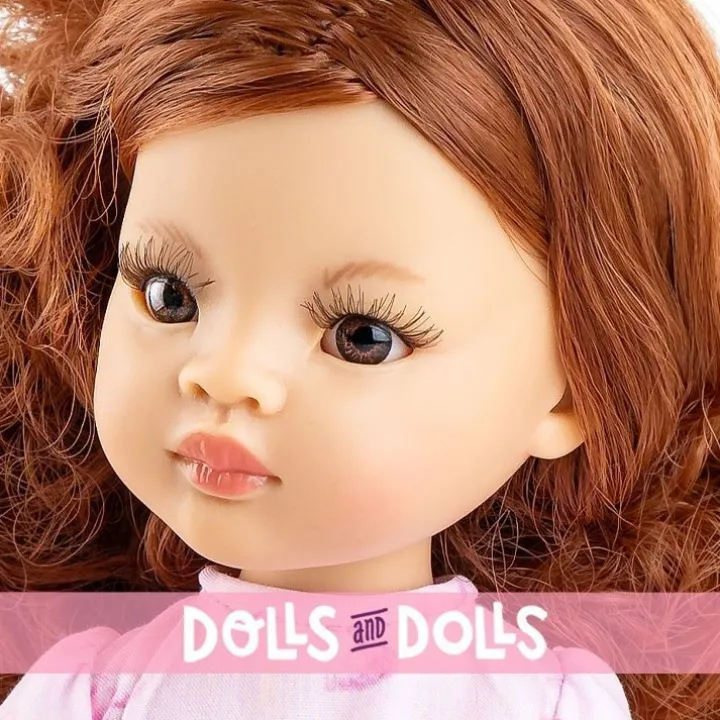 Poupée Paola Reina 32 cm - Las Amigas - Celia en robe rose avec des cœurs