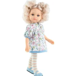 Poupée Paola Reina 32 cm - Las Amigas - Mari Pili dans une robe à fleurs