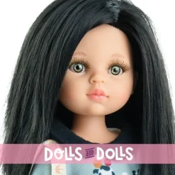 Poupée Paola Reina 32 cm - Las Amigas - Maria avec robe et sac à main pandas