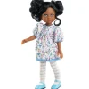 Poupée Paola Reina 32 cm - Las Amigas - Cleo avec une robe à fleurs bleues et des chaussures bleues
