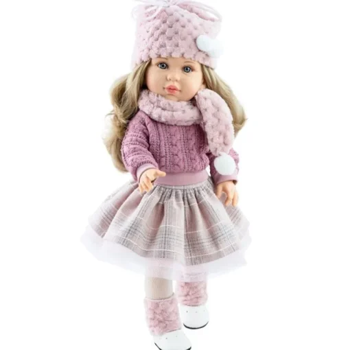 Uteruik Tenue Hiver Pour Poupée 46 Cm – Pull, Jupe, Bonnet Et écharpe – Costume Douillet Pour Poupée Américaine, Cadeau Enfant