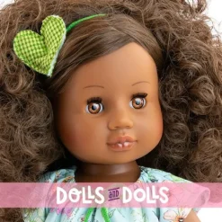 Poupée Paola Reina 45 cm - Soy tú - Amor en robe à fleurs bleues