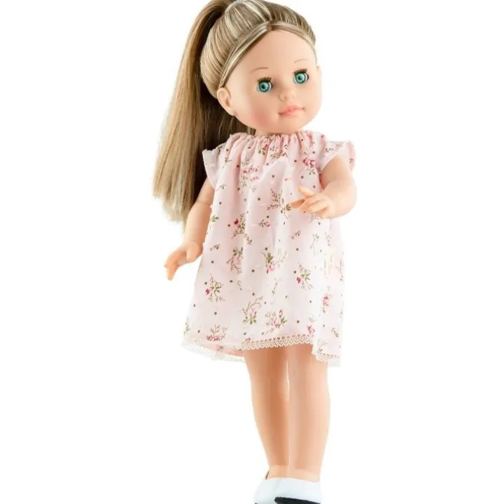 Poupée Paola Reina 45 cm - Soy tú - Esti en robe à fleurs