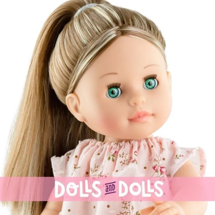 Poupée Paola Reina 45 cm - Soy tú - Esti en robe à fleurs