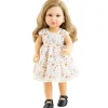Poupée Paola Reina 45 cm - Soy tú - Audrey en robe à fleurs orange