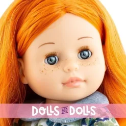 Poupée Paola Reina 45 cm - Soy tú - Becca en robe bleue à fleurs