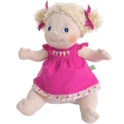 Poupée Rubens Barn 36 cm - Rubens Kids - Linnea avec robe fuchsia