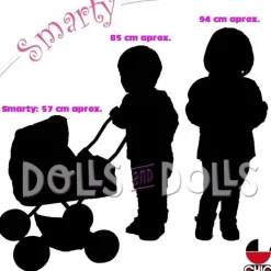 Smarty petit landau pour poupée 57 cm - Bayer Chic 2000 - Navy-Grey