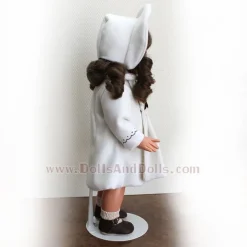 Support de poupée en métal 3101 en blanc pour type Mariquita Perez