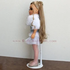 Support de poupée en métal 2501 en blanc pour type Nancy KidznCats