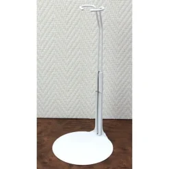 Support de poupée en métal 2201 en blanc pour type Barbie
