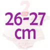 Tenue de poupée Antonio Juan 26-27 cm - Robe rose avec nœud