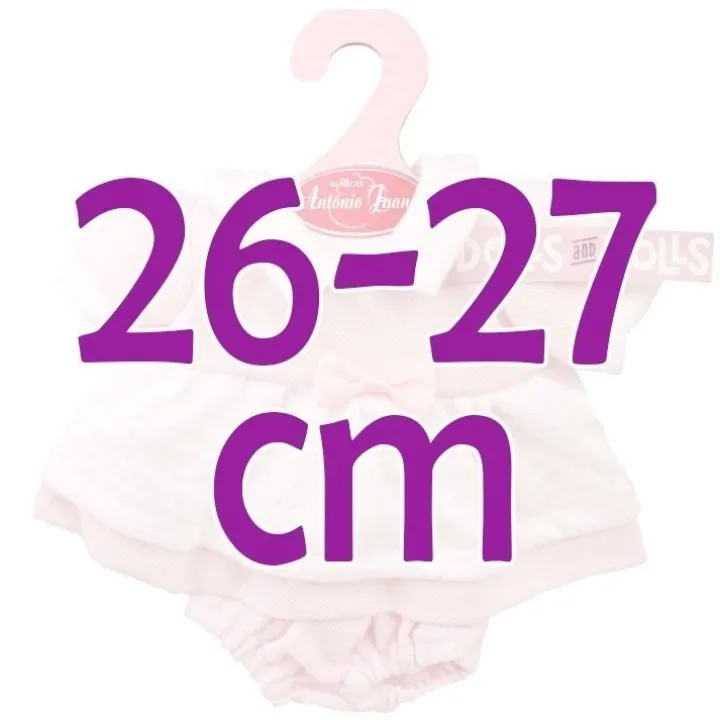 Tenue de poupée Antonio Juan 26-27 cm - Robe rose avec nœud