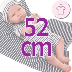 Tenue de poupée Antonio Juan 52 cm - Collection Mi Primer Reborn - Tenue de marin avec chapeau