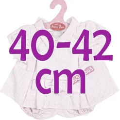 Tenue de poupée Antonio Juan 40-42 cm - Robe imprimée lilas avec serre-tête