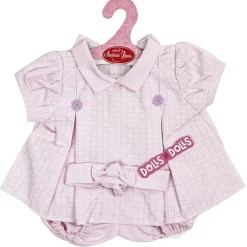 Tenue de poupée Antonio Juan 40-42 cm - Robe imprimée lilas avec serre-tête