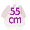 Tenue de poupée Antonio Juan 55 cm - Tenue imprimée de fleurs avec veste mauve