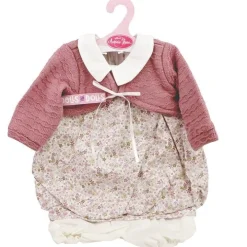 Tenue de poupée Antonio Juan 55 cm - Tenue imprimée de fleurs avec veste mauve